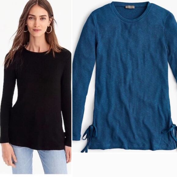 J. Crew Point Sur Ribbed Long Sleeve Tunic Top Size XS EUC - Picture 2 of 8